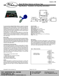 Thumbnail of document Manual - WD Water Detector